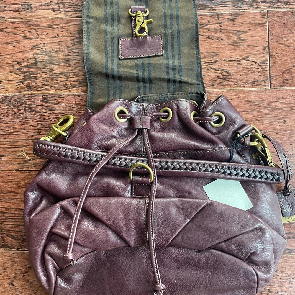 NWT Frye Jenny Leather Backpack - Brown - Picture 5 of 11